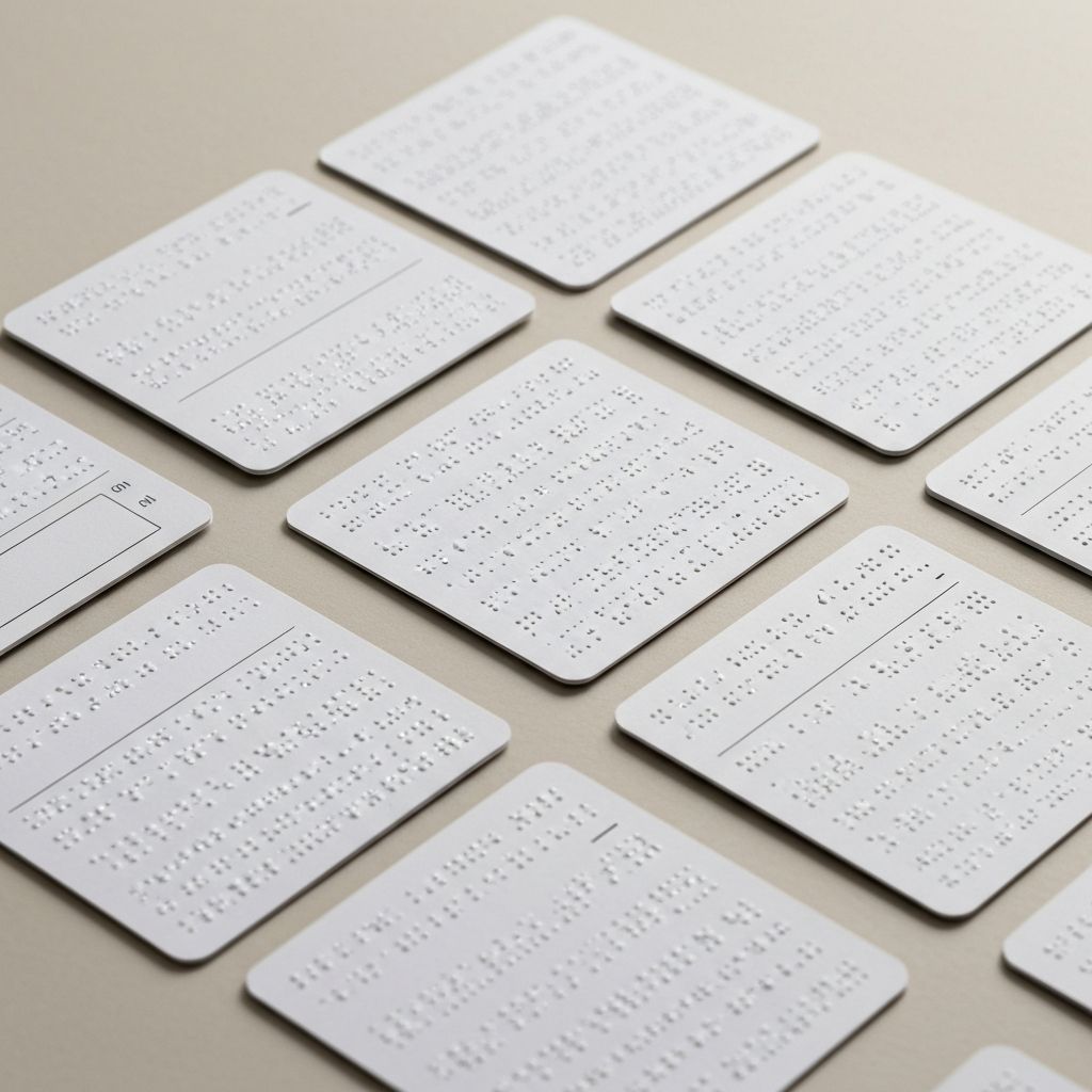 Unified English Braille Flash Cards (Advanced)