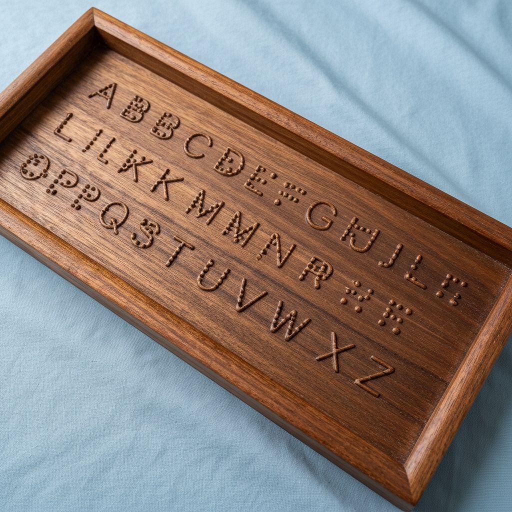 Braille Alphabet Tray