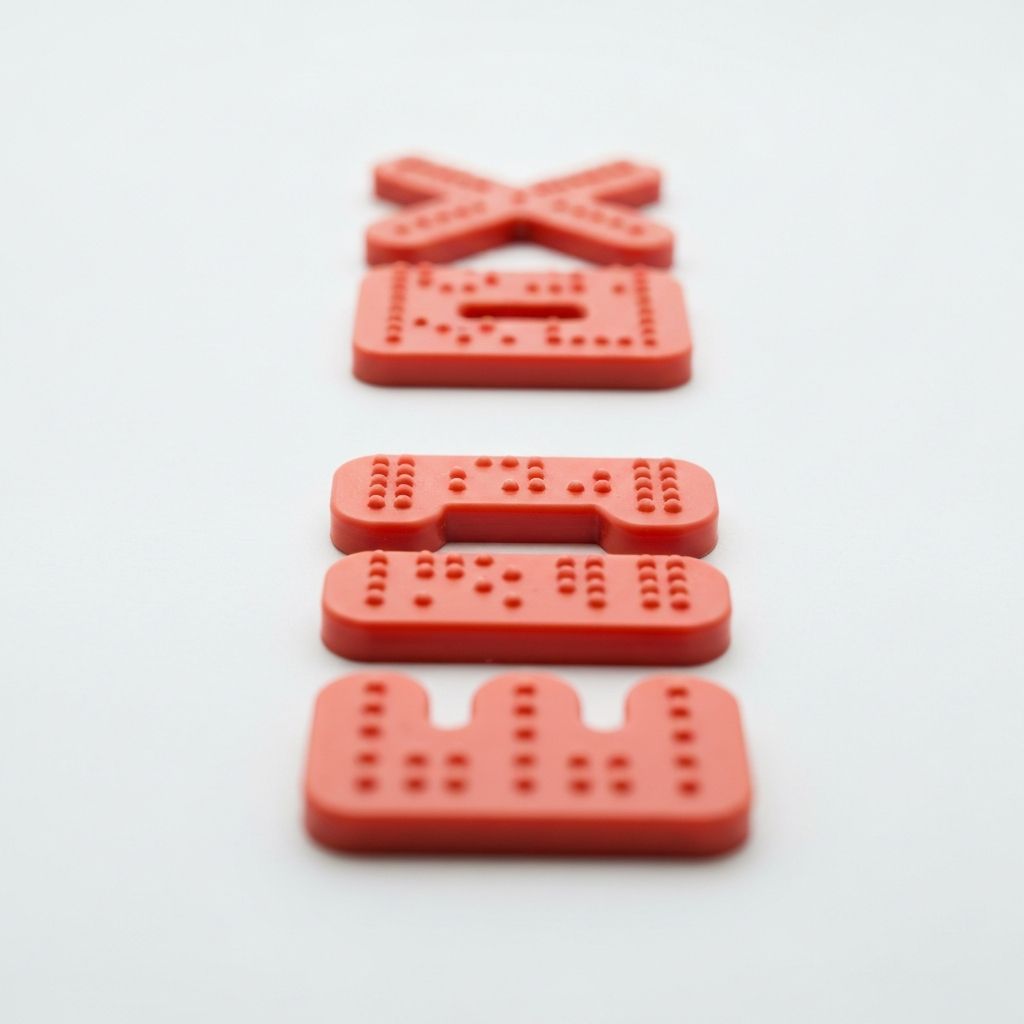 Braille Magnetic Letters