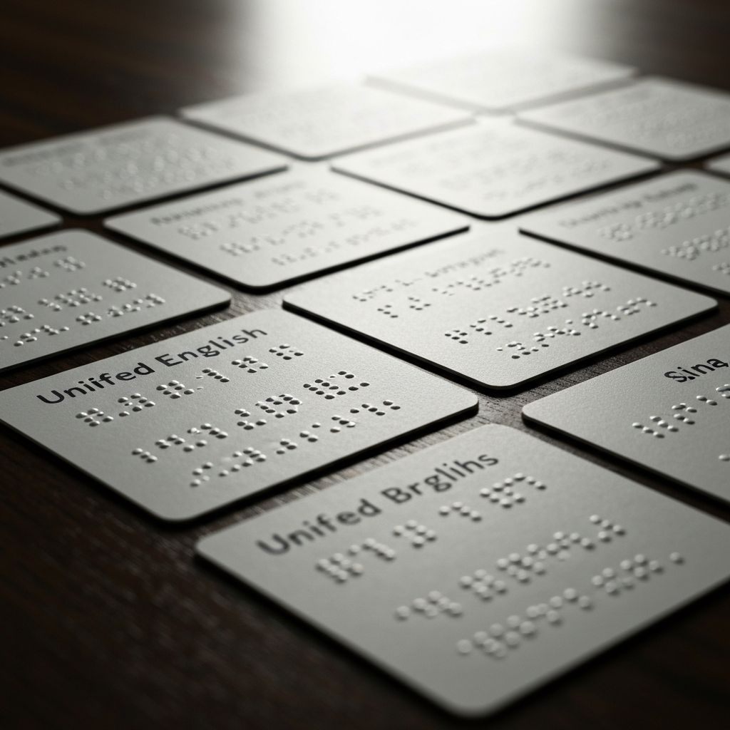 Unified English Braille Flash Cards